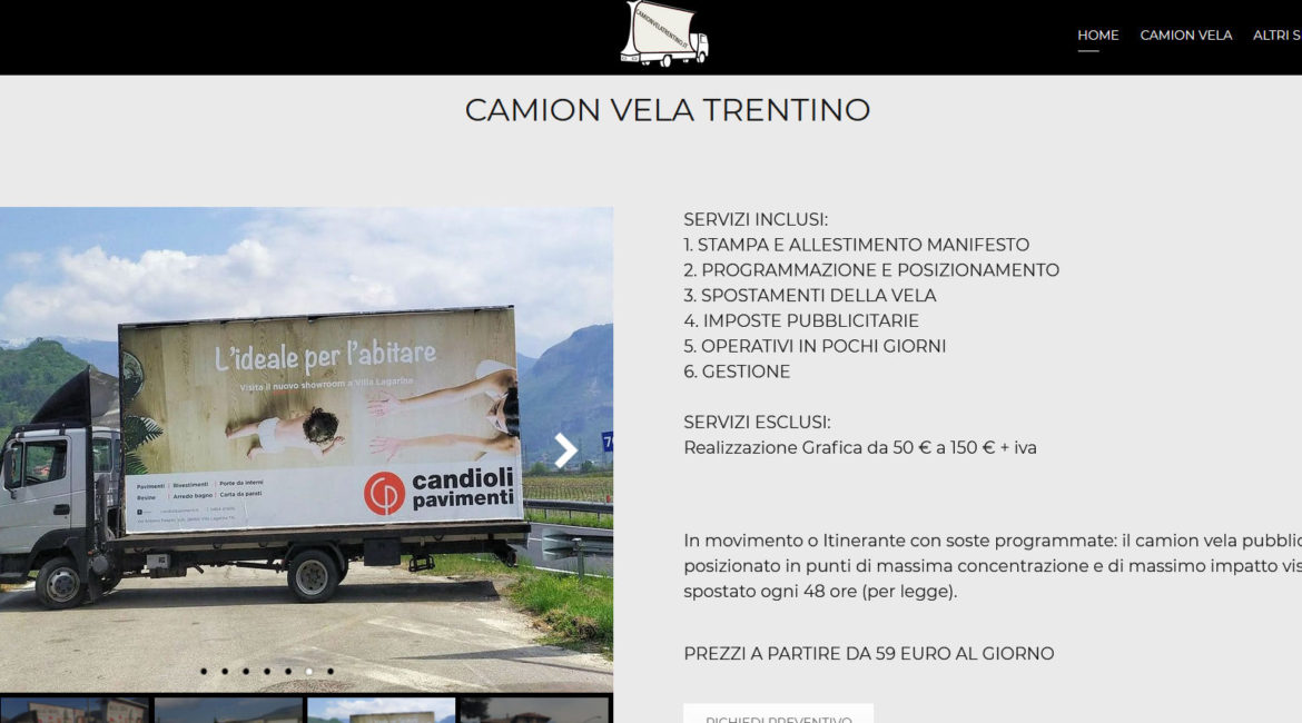 Camion Vela Trentino